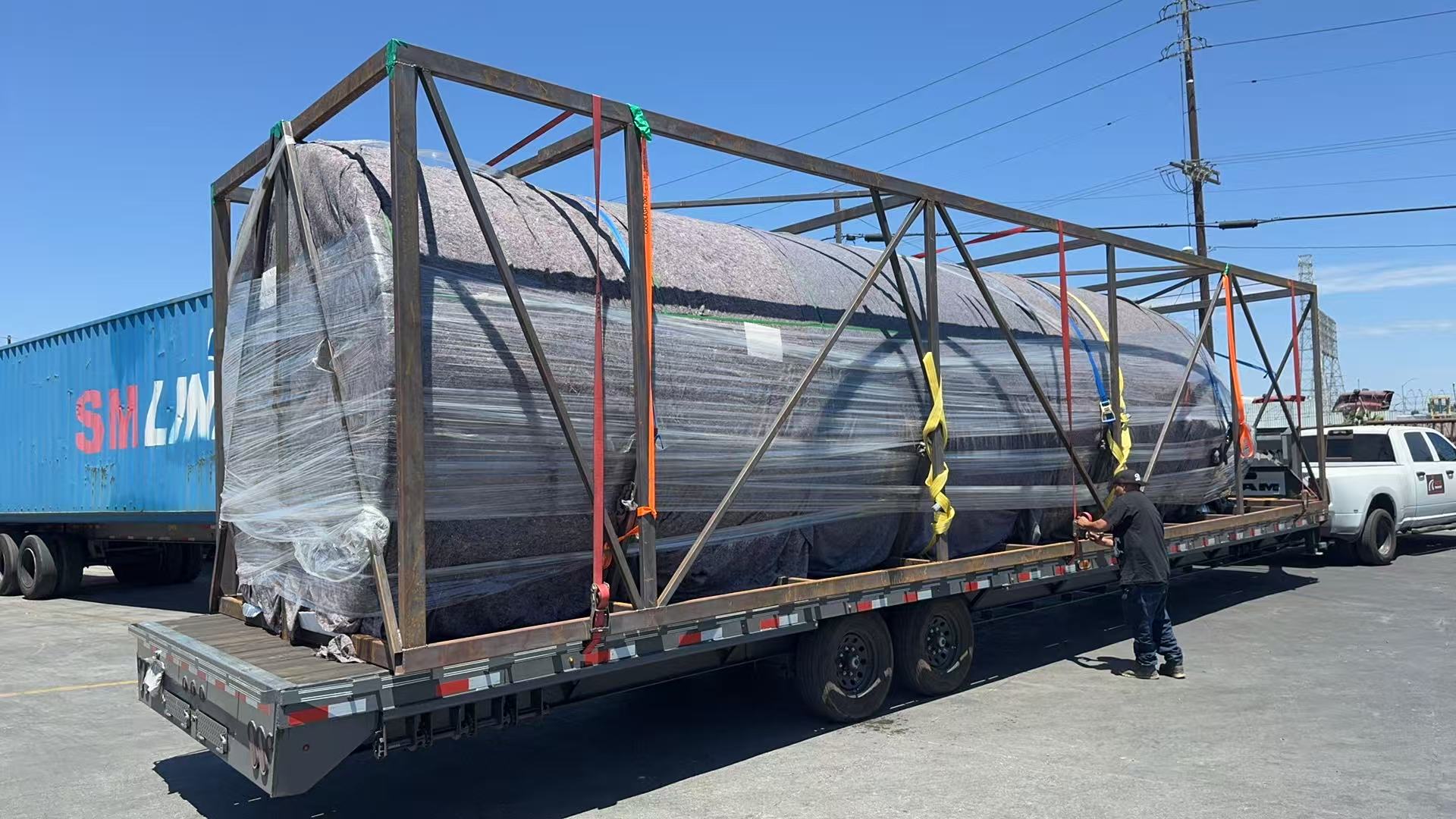 12000LBS OVERSIZE PLANE SCUPLTURE RESIDENTIAL DELIVERY